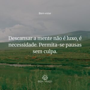Pausas mentais são essenciais, não opcionais Pausas mentais são essenciais, não opcionais